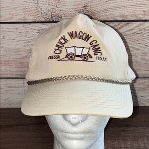 Vintage Cobra Caps w/Chuck Wagon Gang 1940-2000 Beige Adjustable Cap